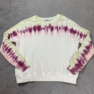 Brand New Wildfox Women’s XS Tie Dye Pullover Sweater Crewneck Purple White